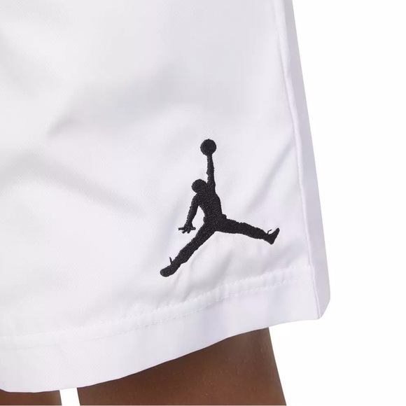 Boys Jordan Jumpman White Woven Lined Drawstring Shorts Size Large New With Tags - Picture 5 of 12